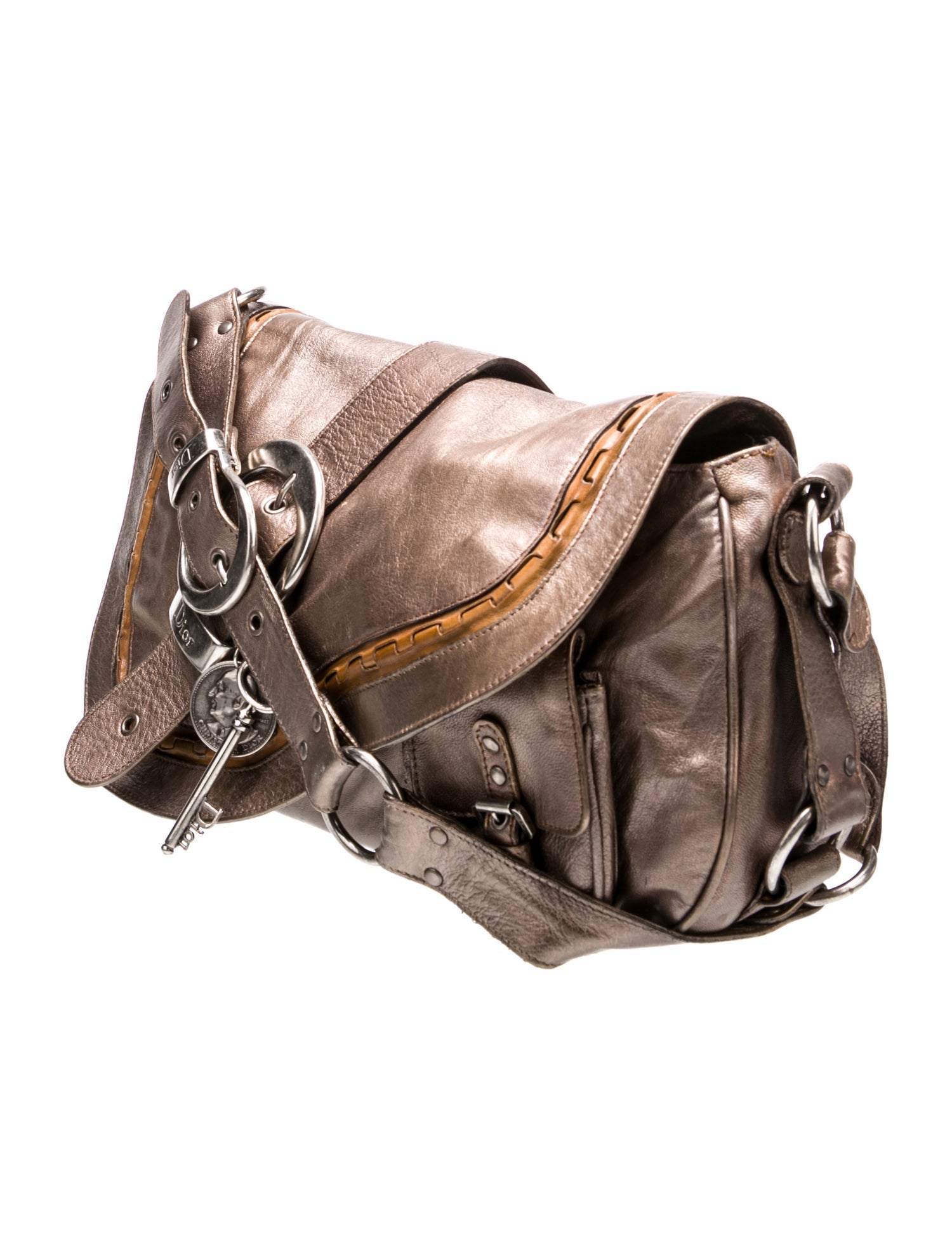 Christian Dior Leather Gaucho Saddle Vintage